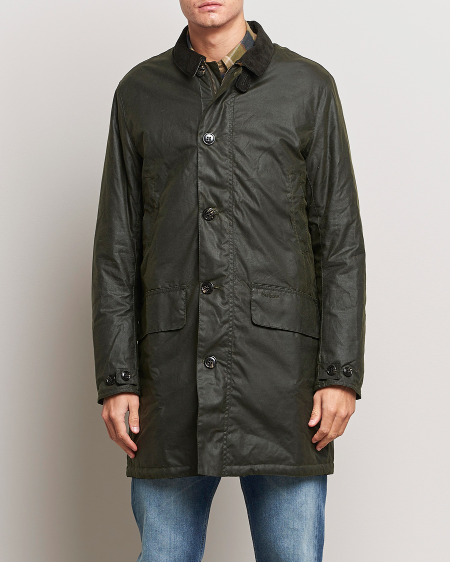 Mies |  | Barbour Lifestyle | Waxed Mac Coat Fern