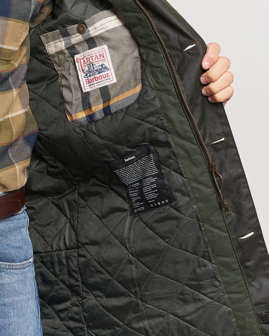 Mies | Takit | Barbour Lifestyle | Waxed Mac Coat Fern