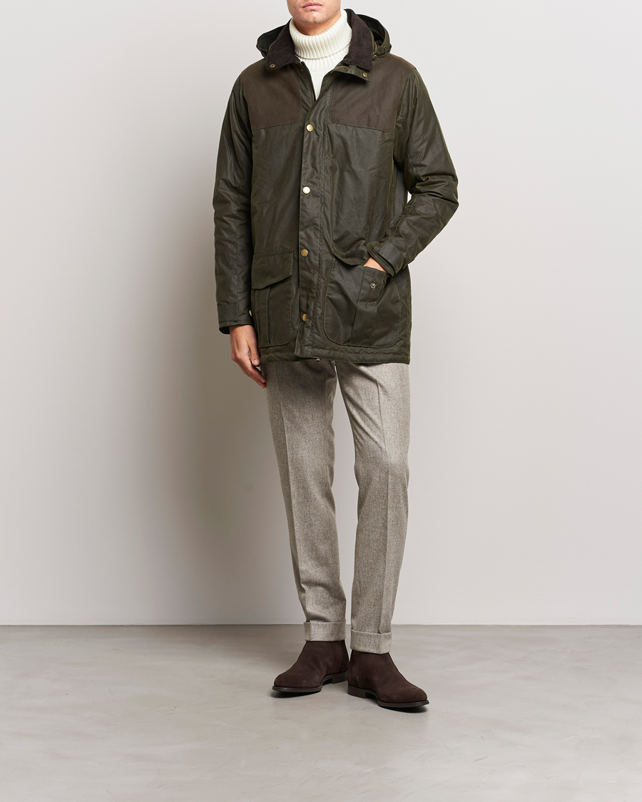 Mies | Takit | Barbour Lifestyle | Ollerton Waxed Parka Archive Olive