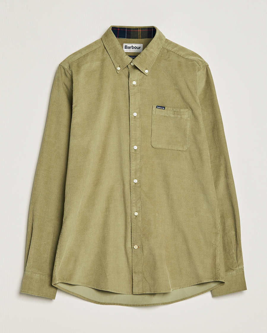 Mies | Kauluspaidat | Barbour Lifestyle | Ramsey Corduroy Shirt Bleached Olive