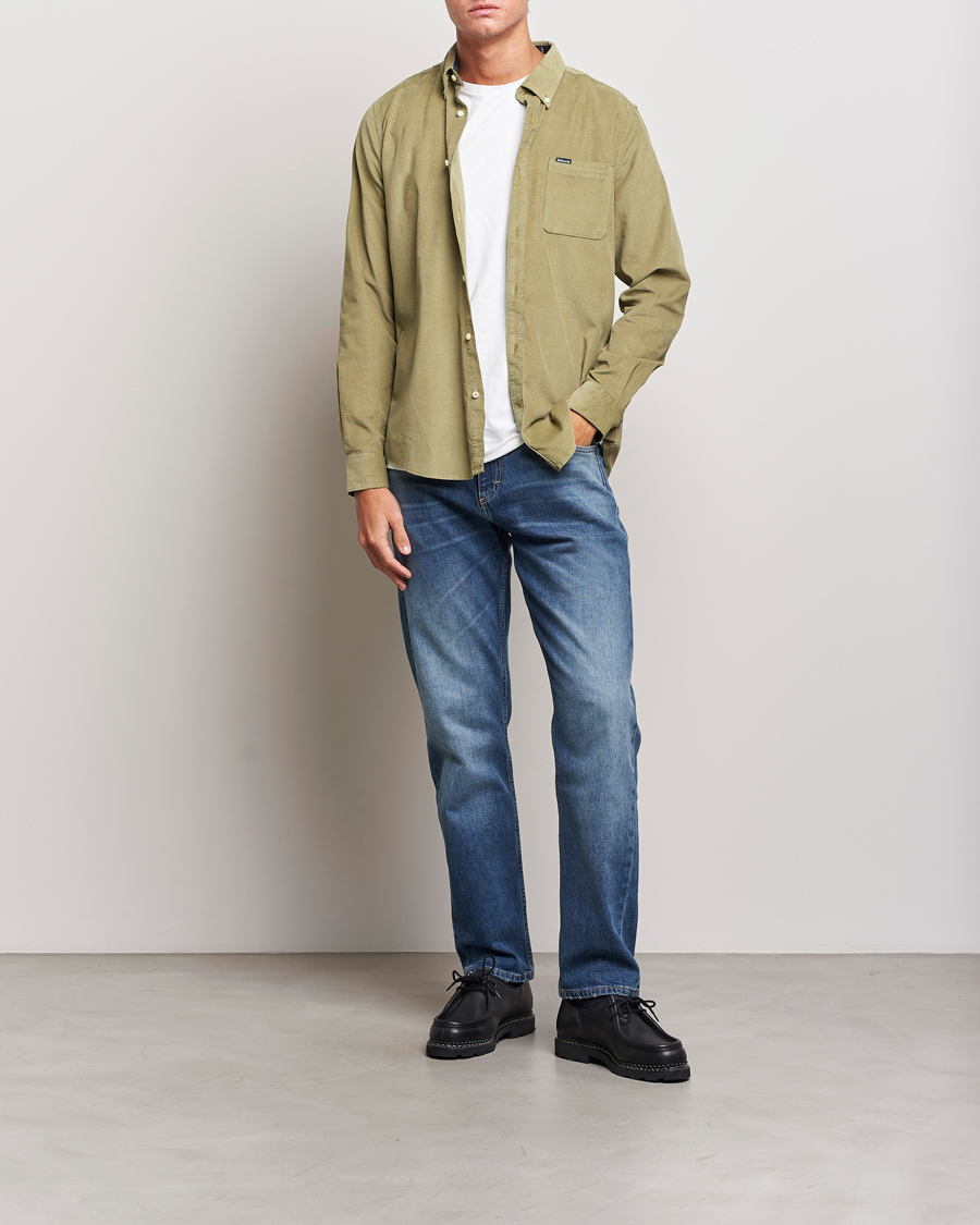 Mies | Kauluspaidat | Barbour Lifestyle | Ramsey Corduroy Shirt Bleached Olive