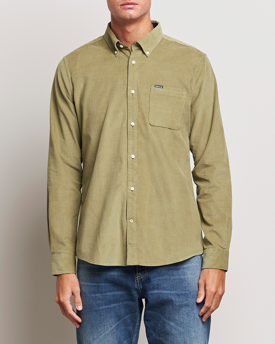 Mies | Barbour | Barbour Lifestyle | Ramsey Corduroy Shirt Bleached Olive