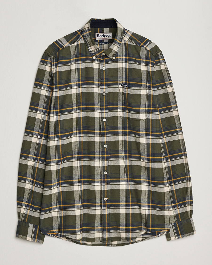 Mies | Kauluspaidat | Barbour Lifestyle | Sheildton Check Flannel Shirt Olive