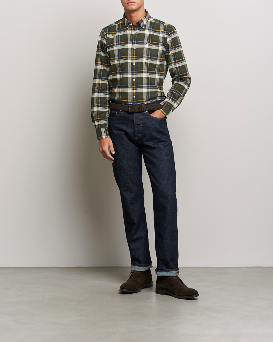 Mies | Kauluspaidat | Barbour Lifestyle | Sheildton Check Flannel Shirt Olive