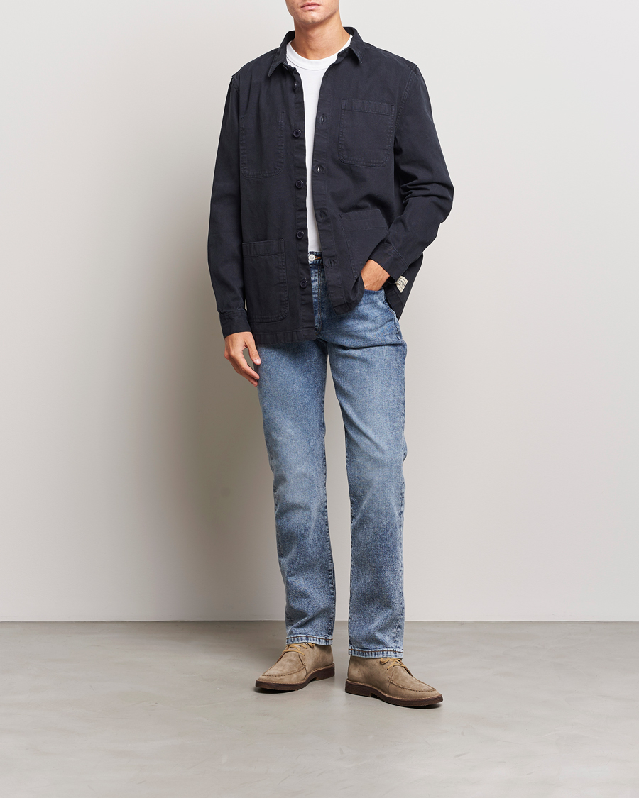 Mies | Kauluspaidat | Barbour Lifestyle | Chesterwood Cotton Overshirt Indigo