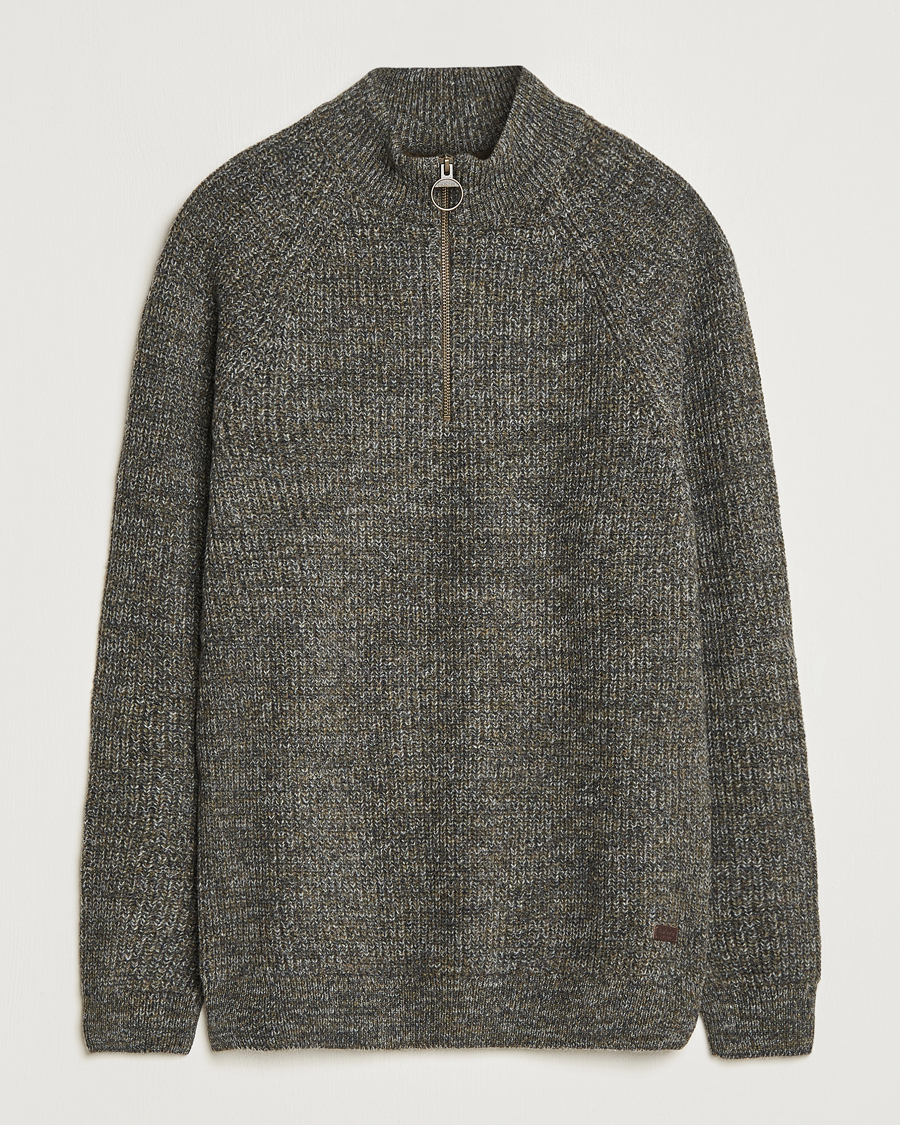 Mies | Puserot | Barbour Lifestyle | Horseford Knitted Halfzip Olive