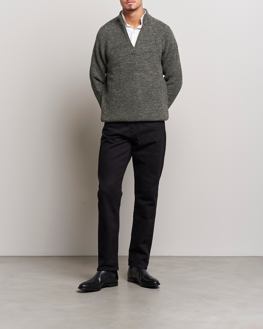 Mies | Puserot | Barbour Lifestyle | Horseford Knitted Halfzip Olive