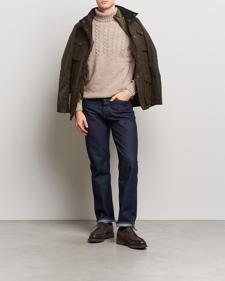 Mies | Puserot | Barbour Lifestyle | Duffle Cable Rollneck Stone