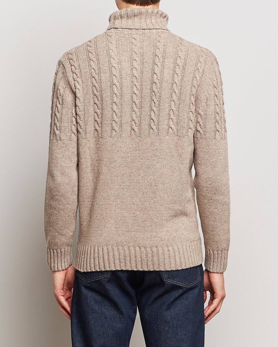 Mies | Puserot | Barbour Lifestyle | Duffle Cable Rollneck Stone