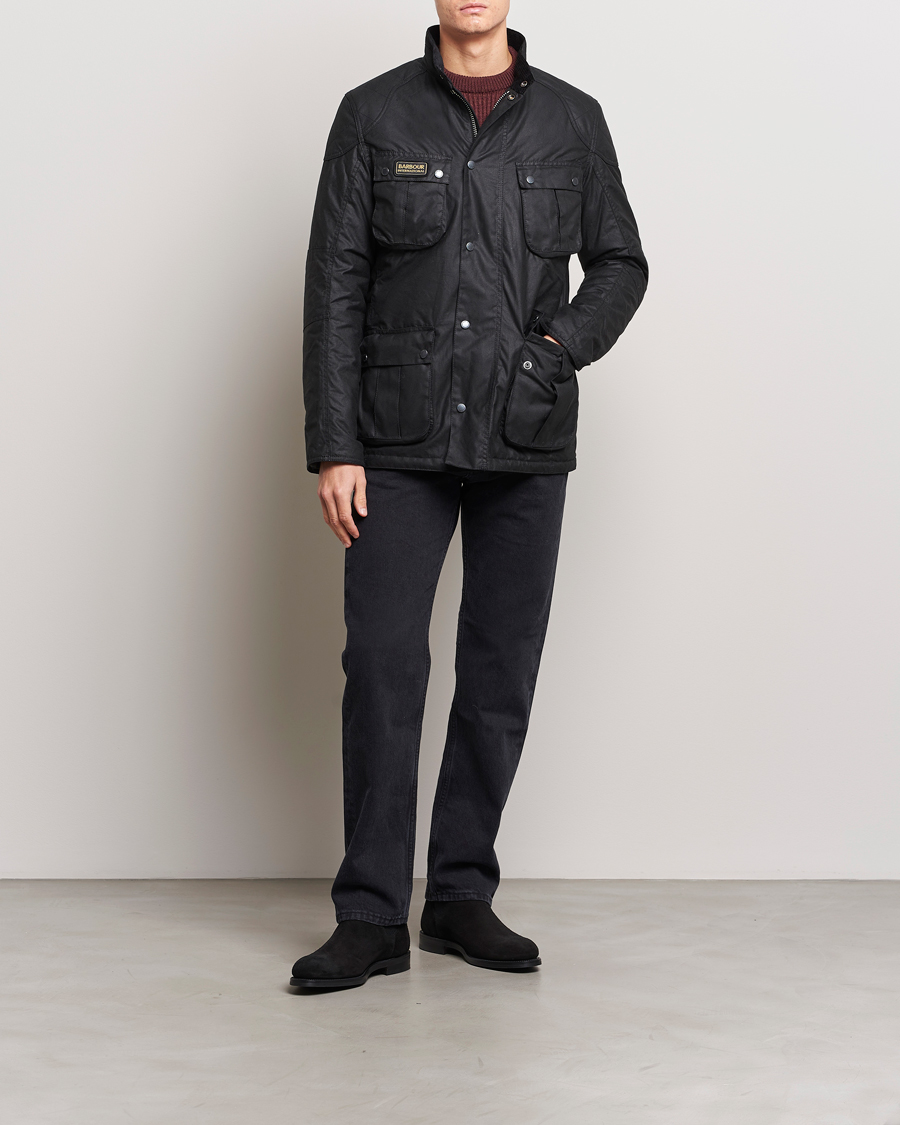 Mies | Takit | Barbour International | Lockseam Wax Jacket Black