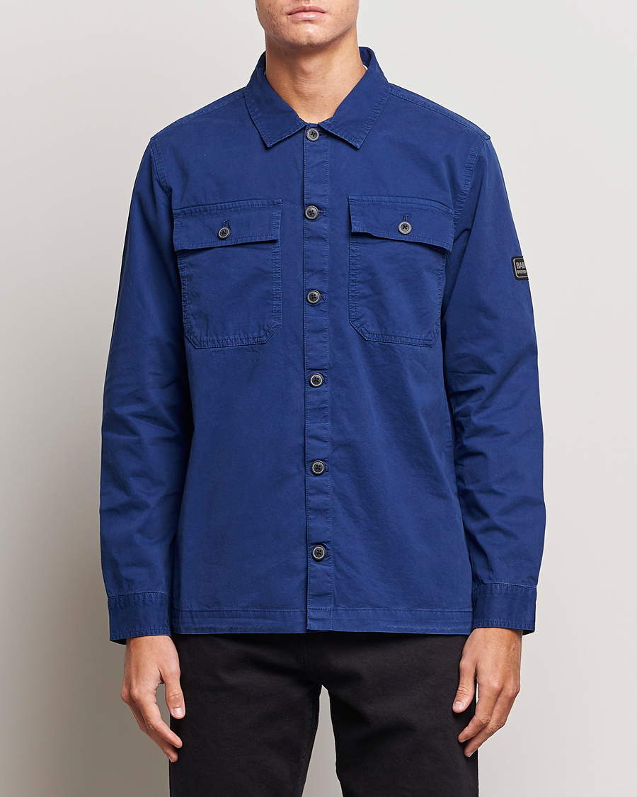 Mies | Paitatakit | Barbour International | Adey Pocket Overshirt Inky Blue