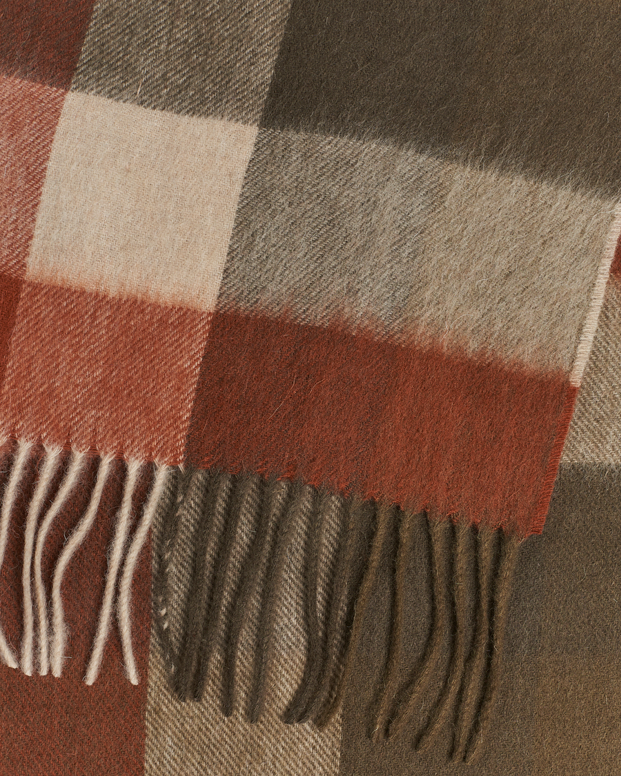 Mies | Barbour Lifestyle Large Tattersall Lambswool Scarf Warm Ginger | Barbour Lifestyle | Large Tattersall Lambswool Scarf Warm Ginger