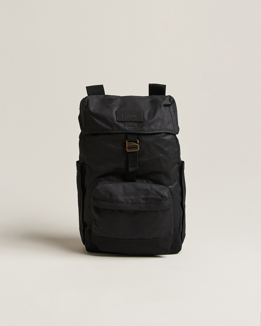 Mies | Barbour Lifestyle Essential Waxed Backpack Black | Barbour Lifestyle | Essential Waxed Backpack Black