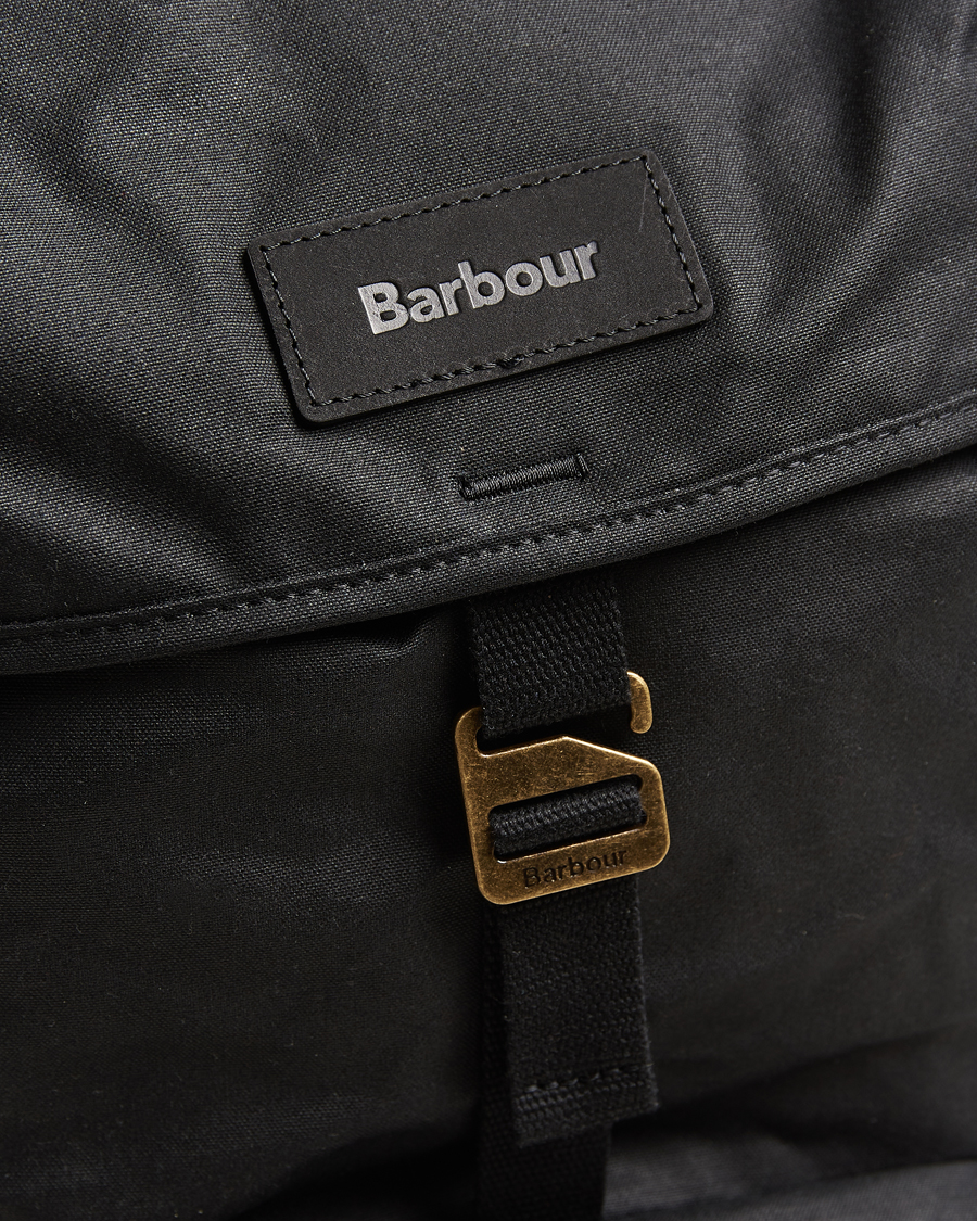 Mies | Barbour Lifestyle Essential Waxed Backpack Black | Barbour Lifestyle | Essential Waxed Backpack Black