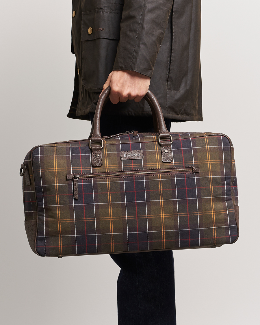 Mies |  | Barbour Lifestyle | Tartan Leather Holdall Classic Tartan