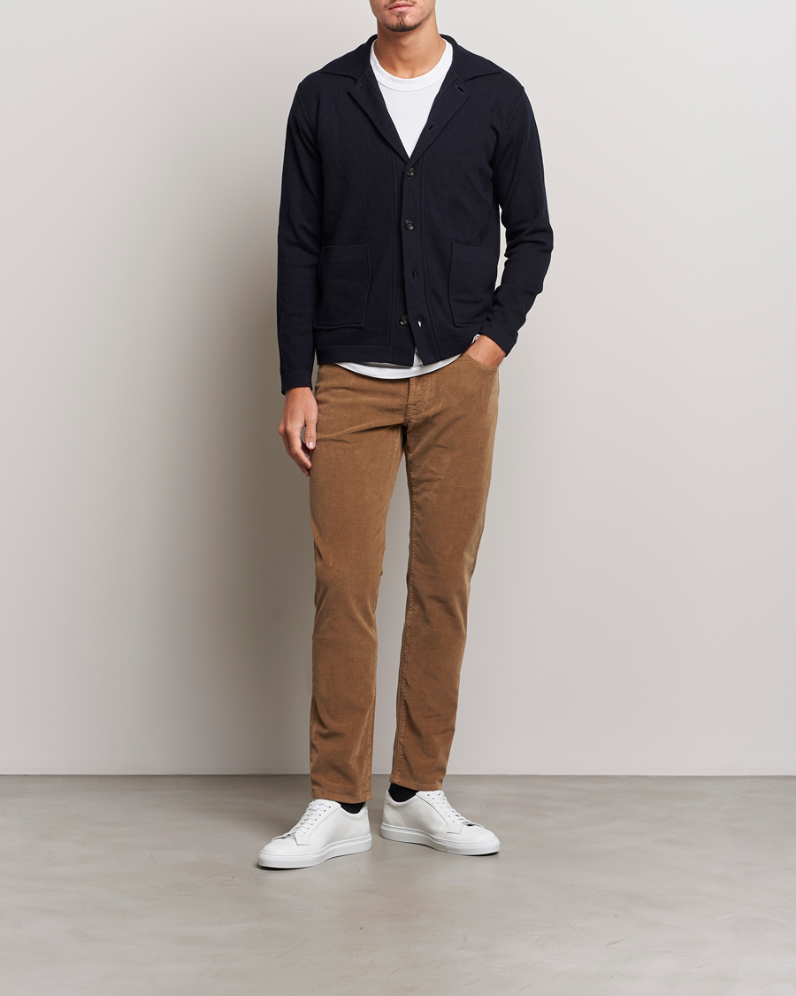 Mies | Housut | Jacob Cohën | Bard 5-Pocket Corduroy Trousers Beige
