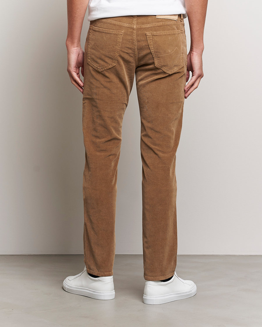 Mies | Housut | Jacob Cohën | Bard 5-Pocket Corduroy Trousers Beige