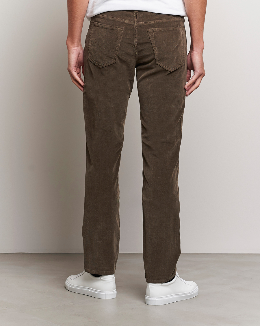 Mies | Housut | Jacob Cohën | Bard 5-Pocket Corduroy Trousers Brown