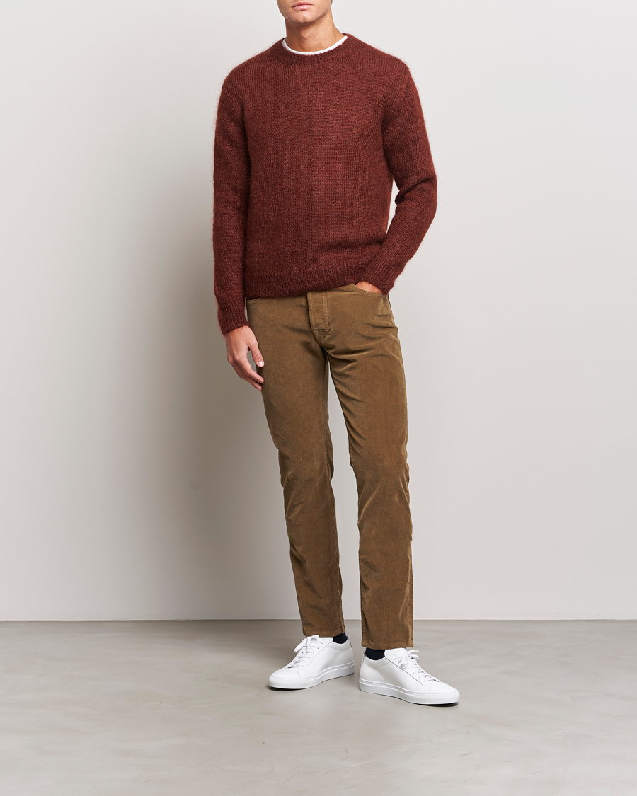 Mies | Housut | Jacob Cohën | Bard 5-Pocket Corduroy Trousers Olive