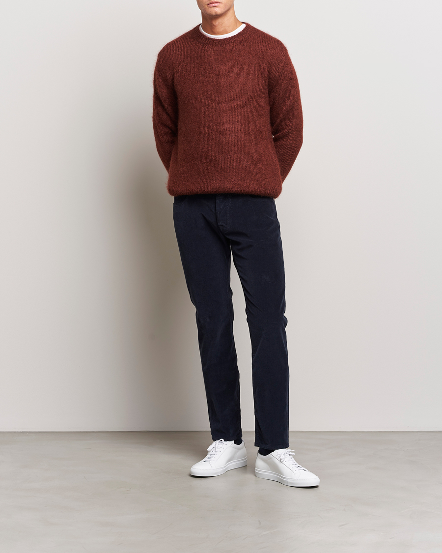 Mies | Housut | Jacob Cohën | Bard 5-Pocket Corduroy Trousers Navy