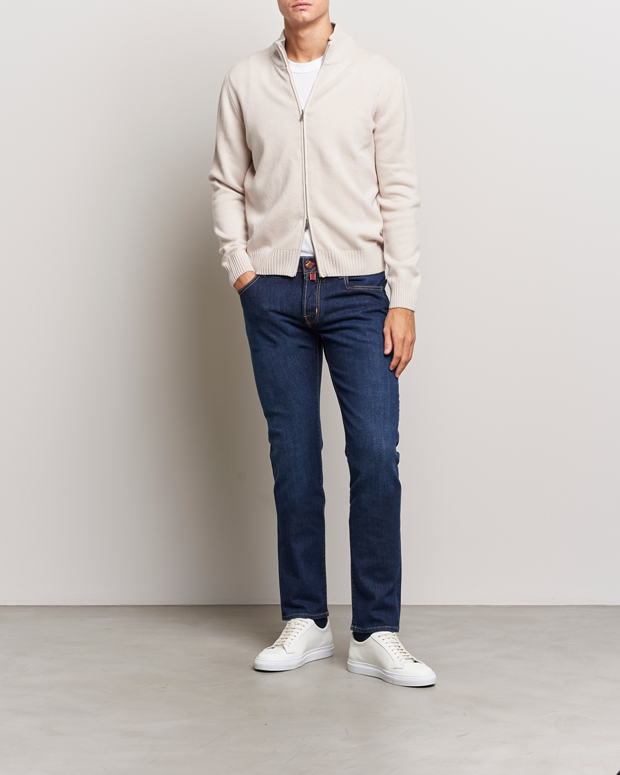 Mies | Farkut | Jacob Cohën | Nick Venice Slim Fit Stretch Jeans Dark Blue