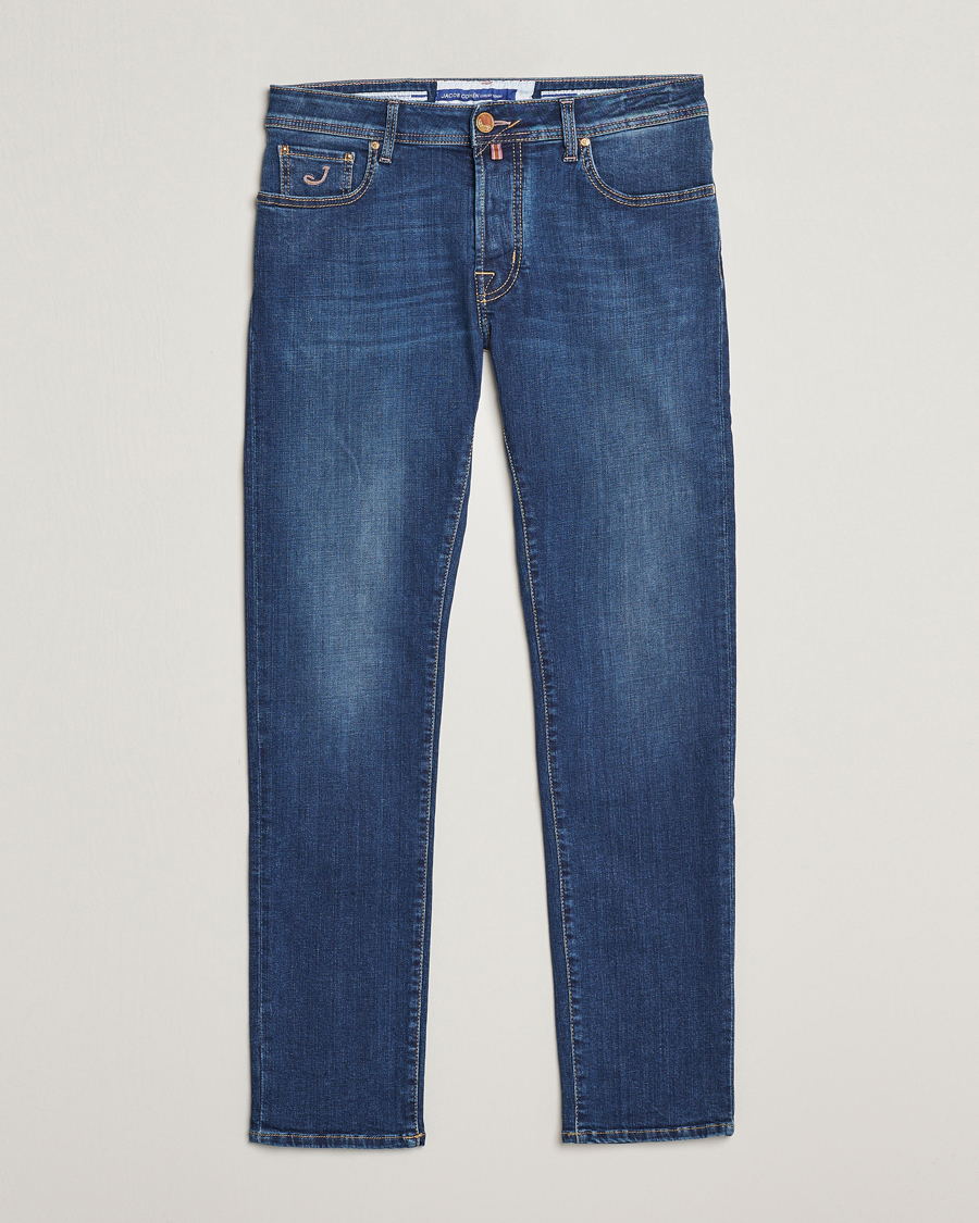Mies | Farkut | Jacob Cohën | Bard Rome Slim Fit Stretch Jeans Mid Blue