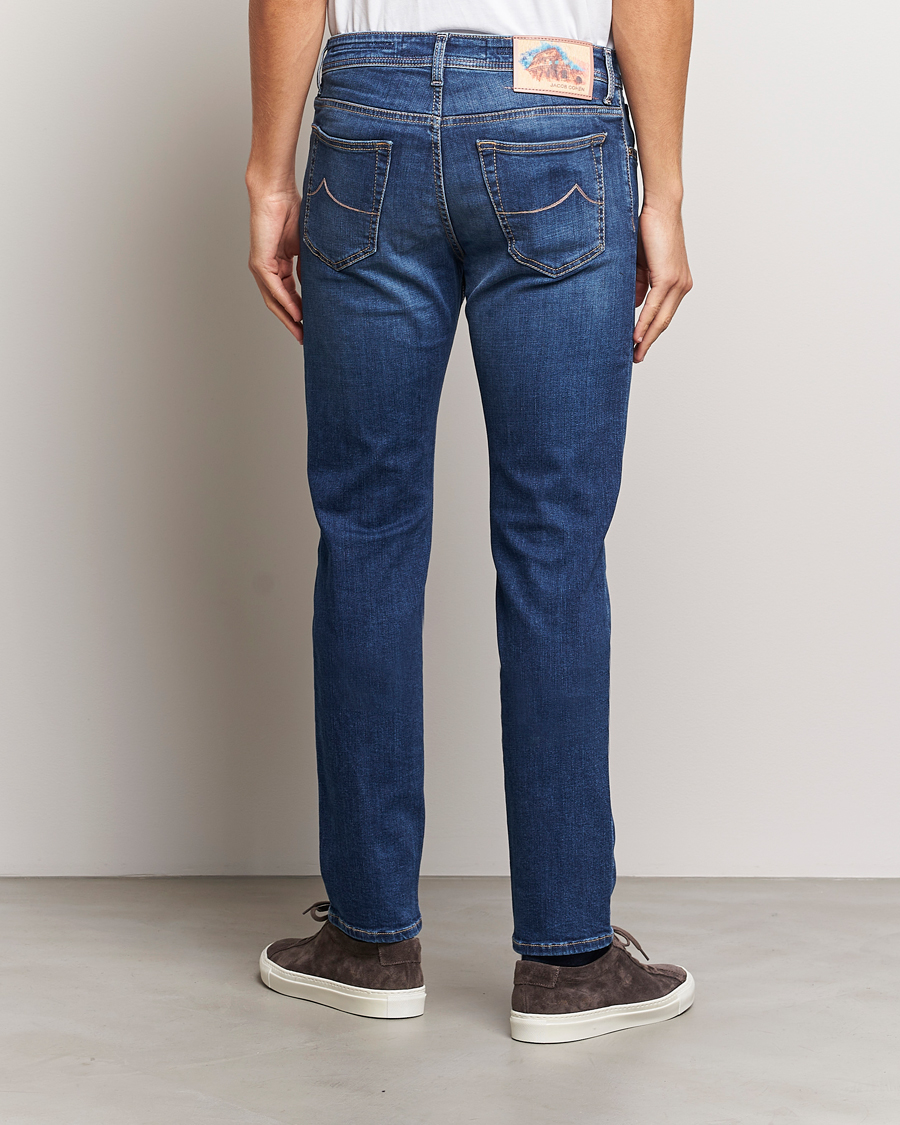 Mies | Farkut | Jacob Cohën | Bard Rome Slim Fit Stretch Jeans Mid Blue