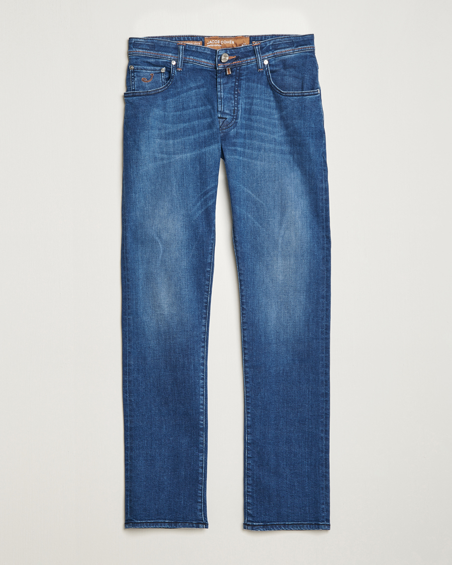 Mies | Siniset farkut | Jacob Cohën | Nick Limited Edition Slim Fit Jeans Mid Blue