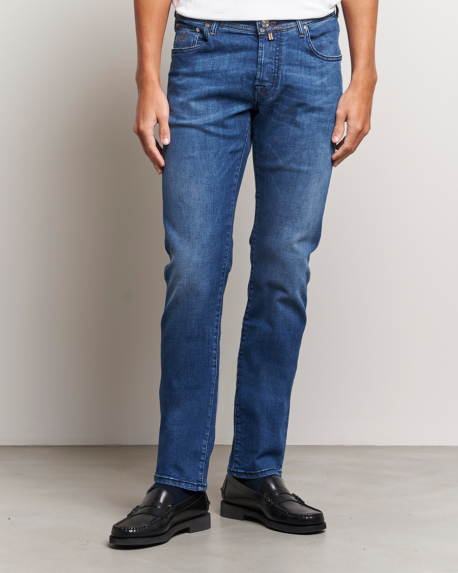 Mies | Siniset farkut | Jacob Cohën | Nick Limited Edition Slim Fit Jeans Mid Blue