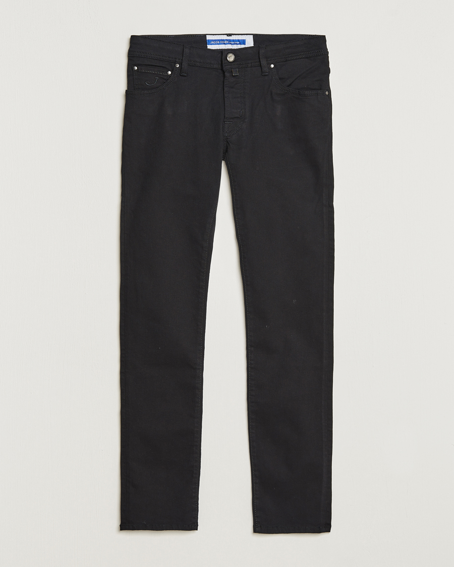 Mies | Farkut | Jacob Cohën | Nick Slim Fit Stretch Jeans Stay Black