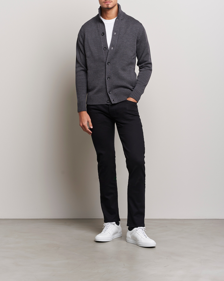Mies | Farkut | Jacob Cohën | Nick Slim Fit Stretch Jeans Stay Black