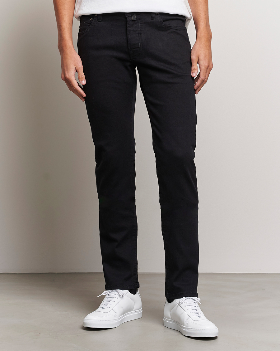 Mies | Farkut | Jacob Cohën | Nick Slim Fit Stretch Jeans Stay Black