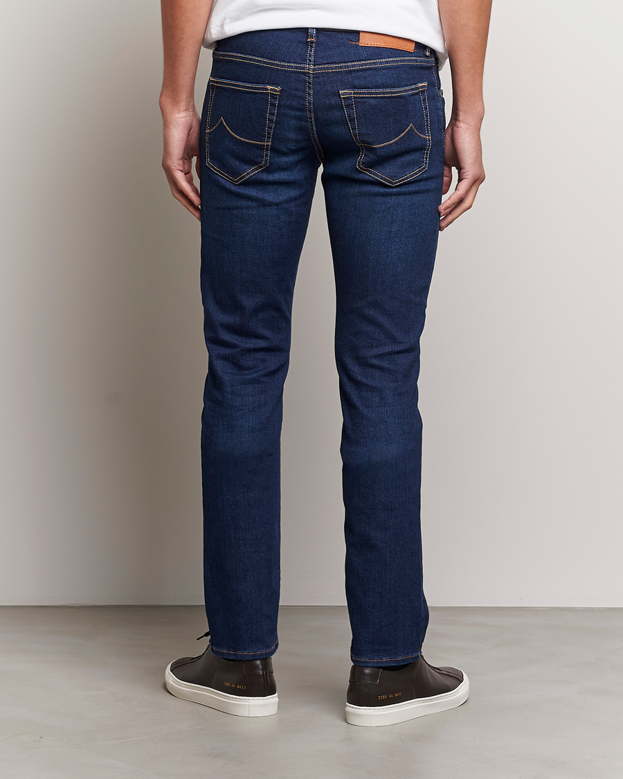 Mies | Farkut | Jacob Cohën | Nick Slim Fit Stretch Jeans Mid Blue