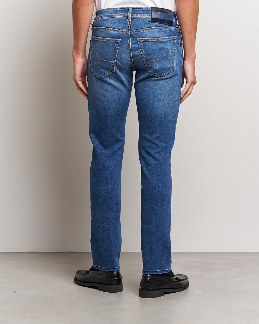 Mies | Farkut | Jacob Cohën | Nick Slim Fit Stretch Jeans Blue
