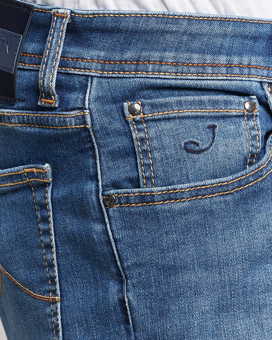 Mies | Farkut | Jacob Cohën | Nick Slim Fit Stretch Jeans Blue