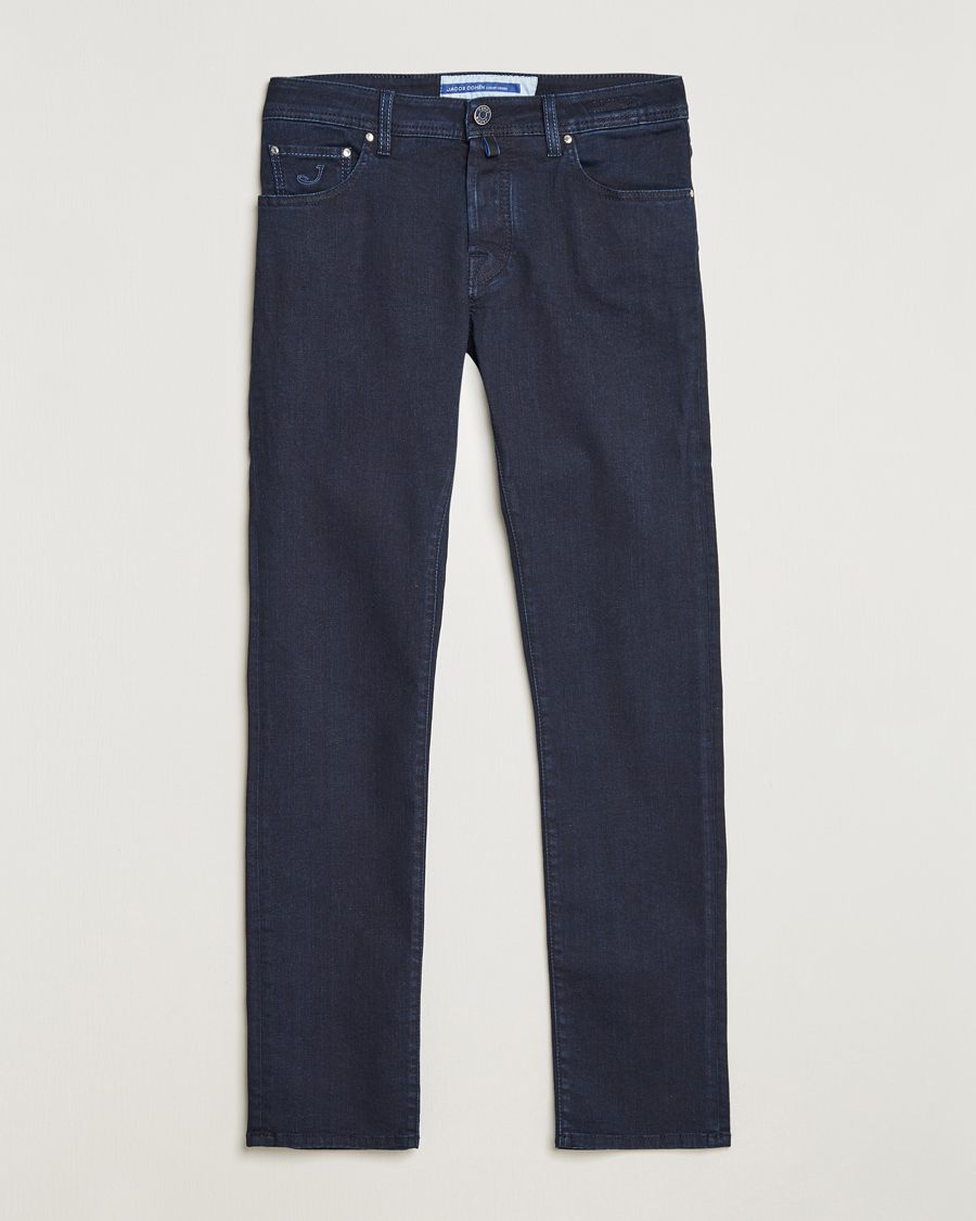 Mies | Farkut | Jacob Cohën | Nick Slim Fit Stretch Jeans Blue Black