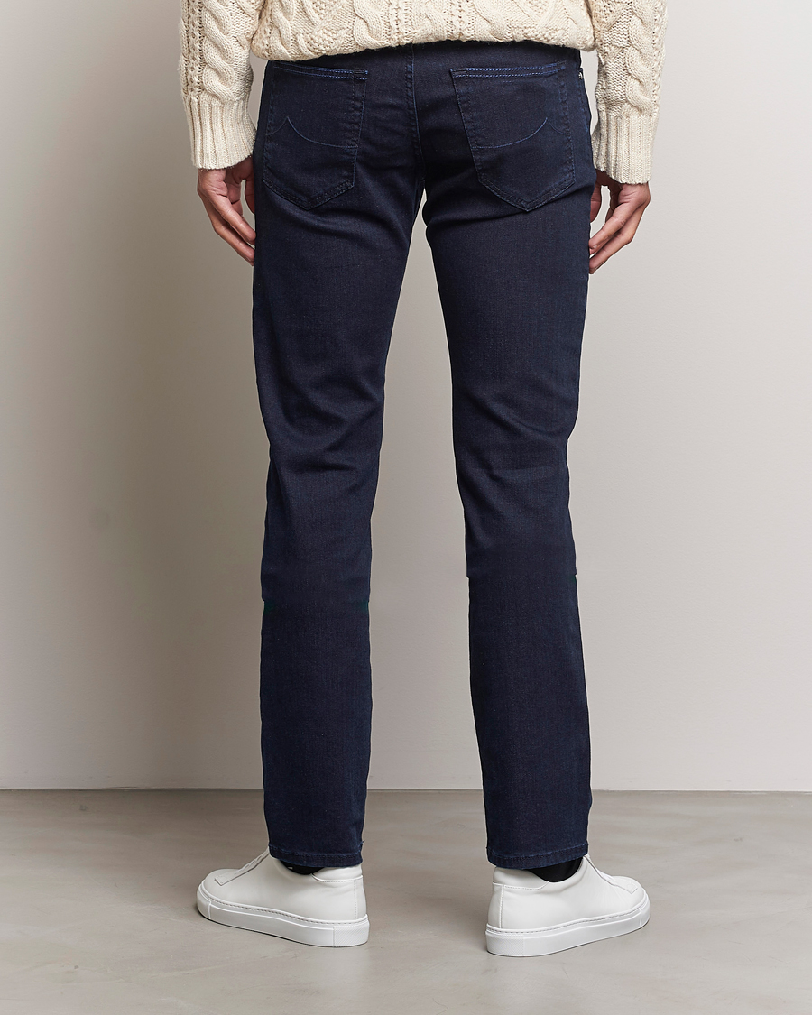 Mies | Farkut | Jacob Cohën | Nick Slim Fit Stretch Jeans Blue Black