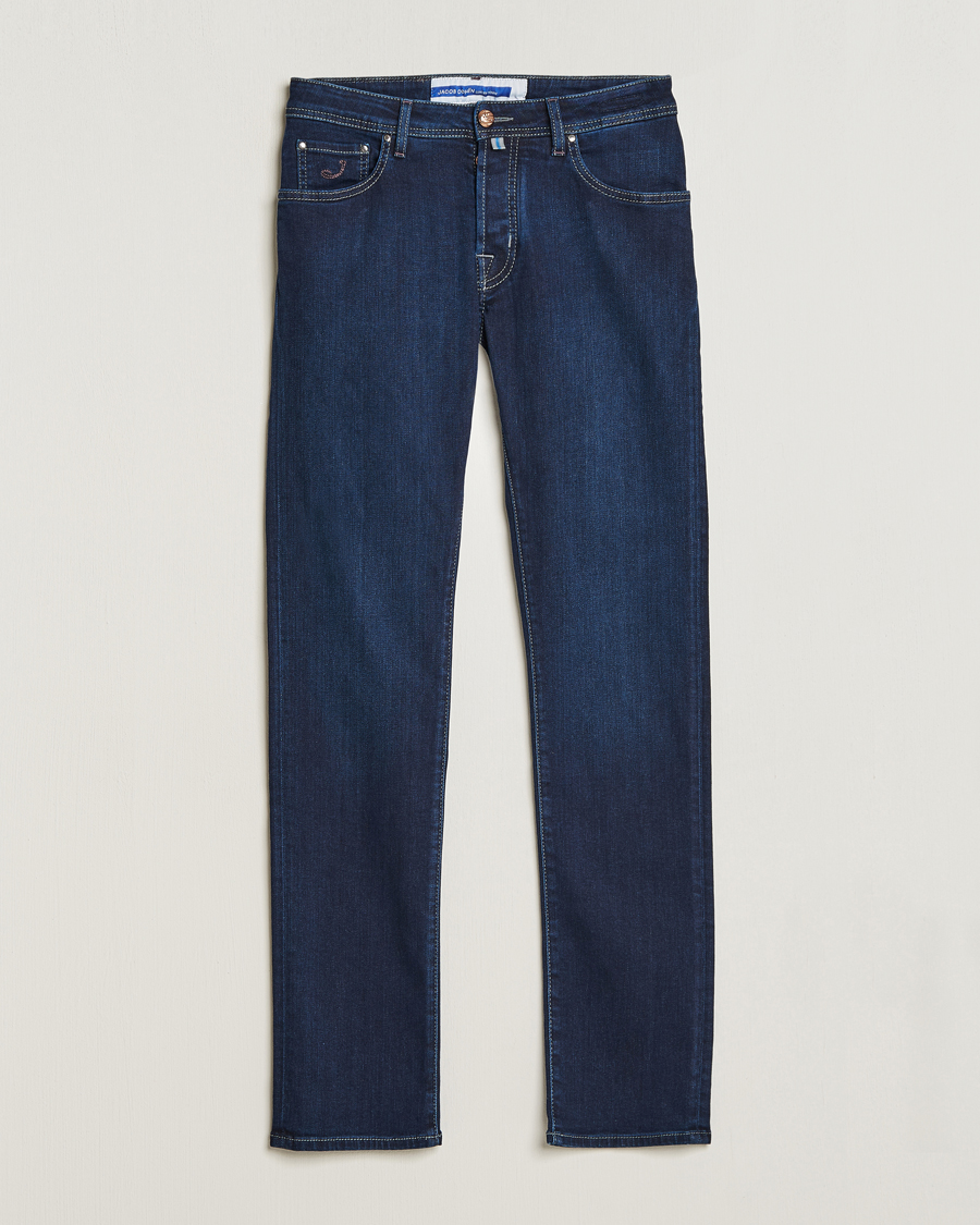 Mies | Farkut | Jacob Cohën | Nick Slim Fit Stretch Jeans Dark Blue