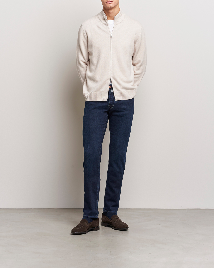 Mies | Farkut | Jacob Cohën | Nick Slim Fit Stretch Jeans Dark Blue
