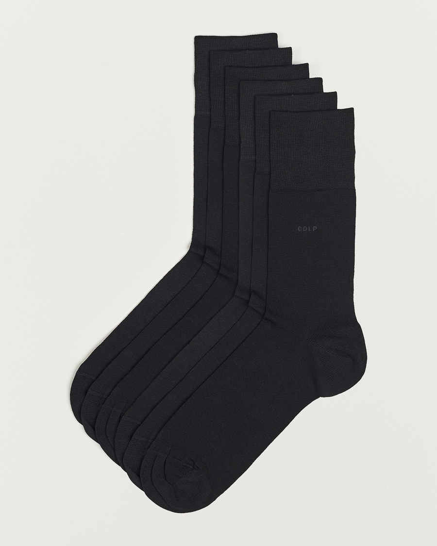 Mies | New Nordics | CDLP | 6-Pack Cotton Socks Black