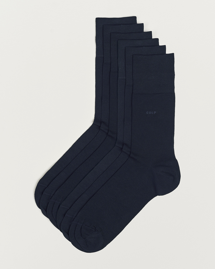 Mies | New Nordics | CDLP | 6-Pack Cotton Socks Navy