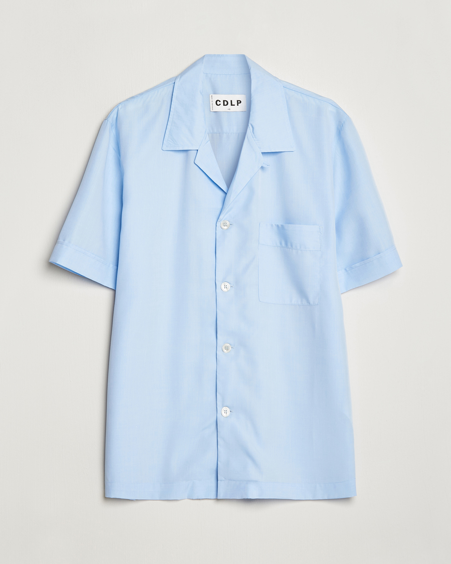 Mies | Yöpuvut | CDLP | Short Sleeve Pyjama Shirt Sky Blue