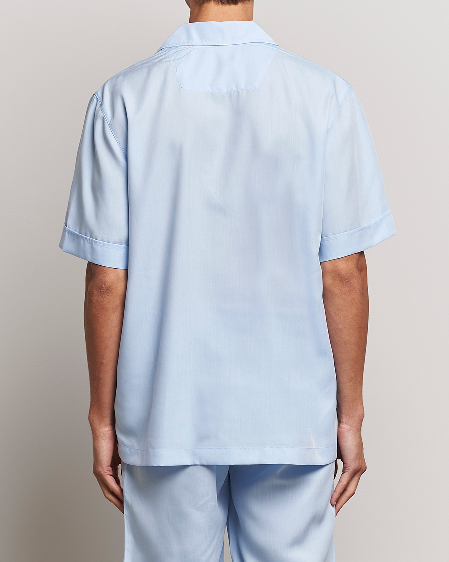 Mies | Yöpuvut ja kylpytakit | CDLP | Short Sleeve Pyjama Shirt Sky Blue