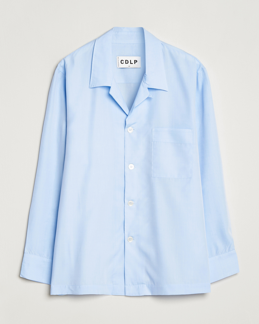 Mies | Yöpuvut ja kylpytakit | CDLP | Long Sleeve Pyjama Shirt Sky Blue
