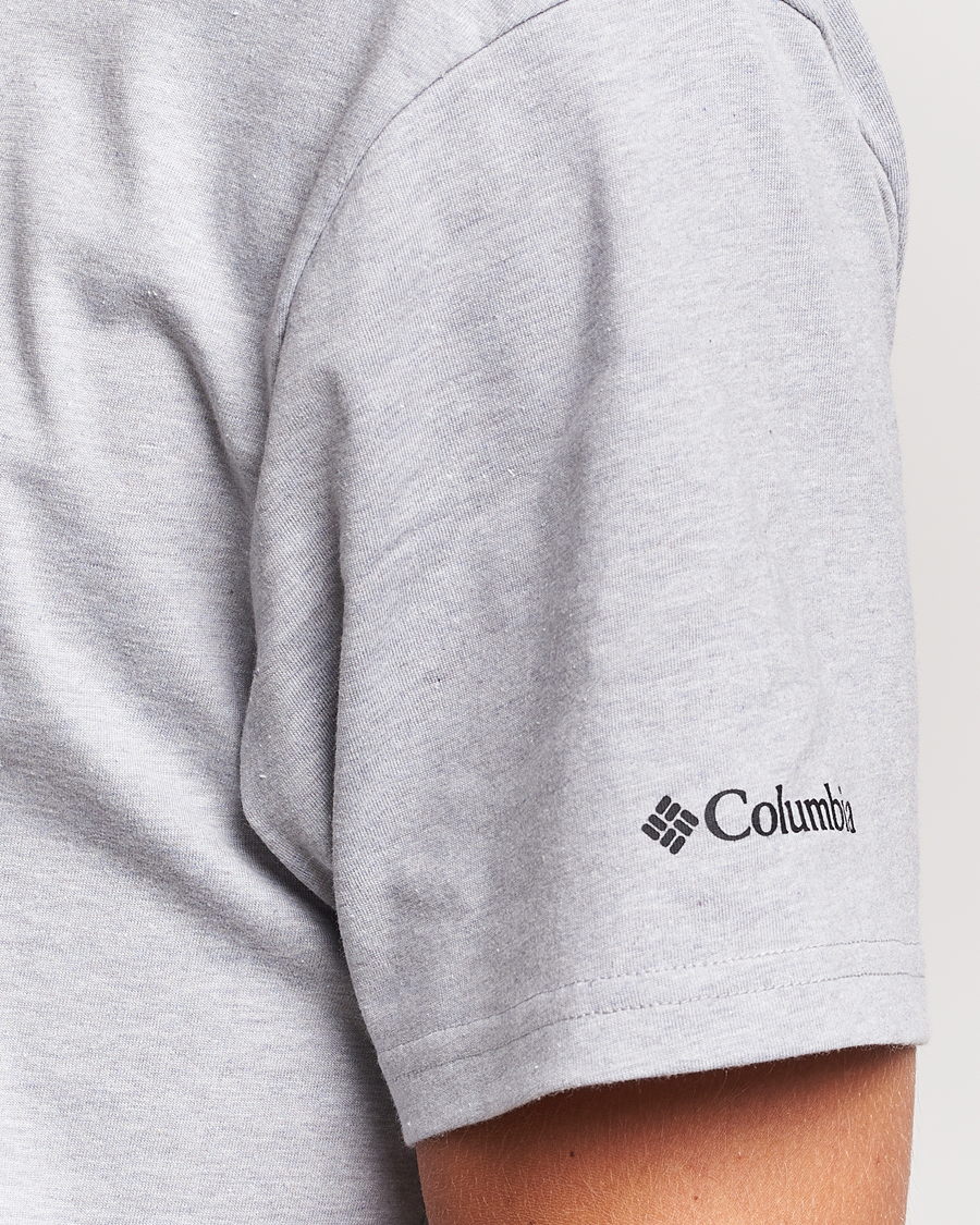 Mies | T-paidat | Columbia | Organic Cotton Basic Logo T-Shirt Grey Heather