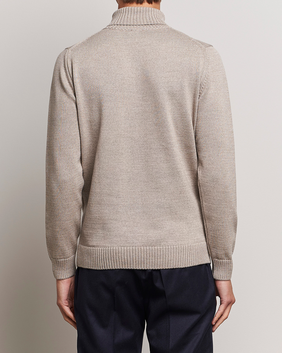 Mies | Puserot | Stenströms | Chunky Merino Rollneck Beige