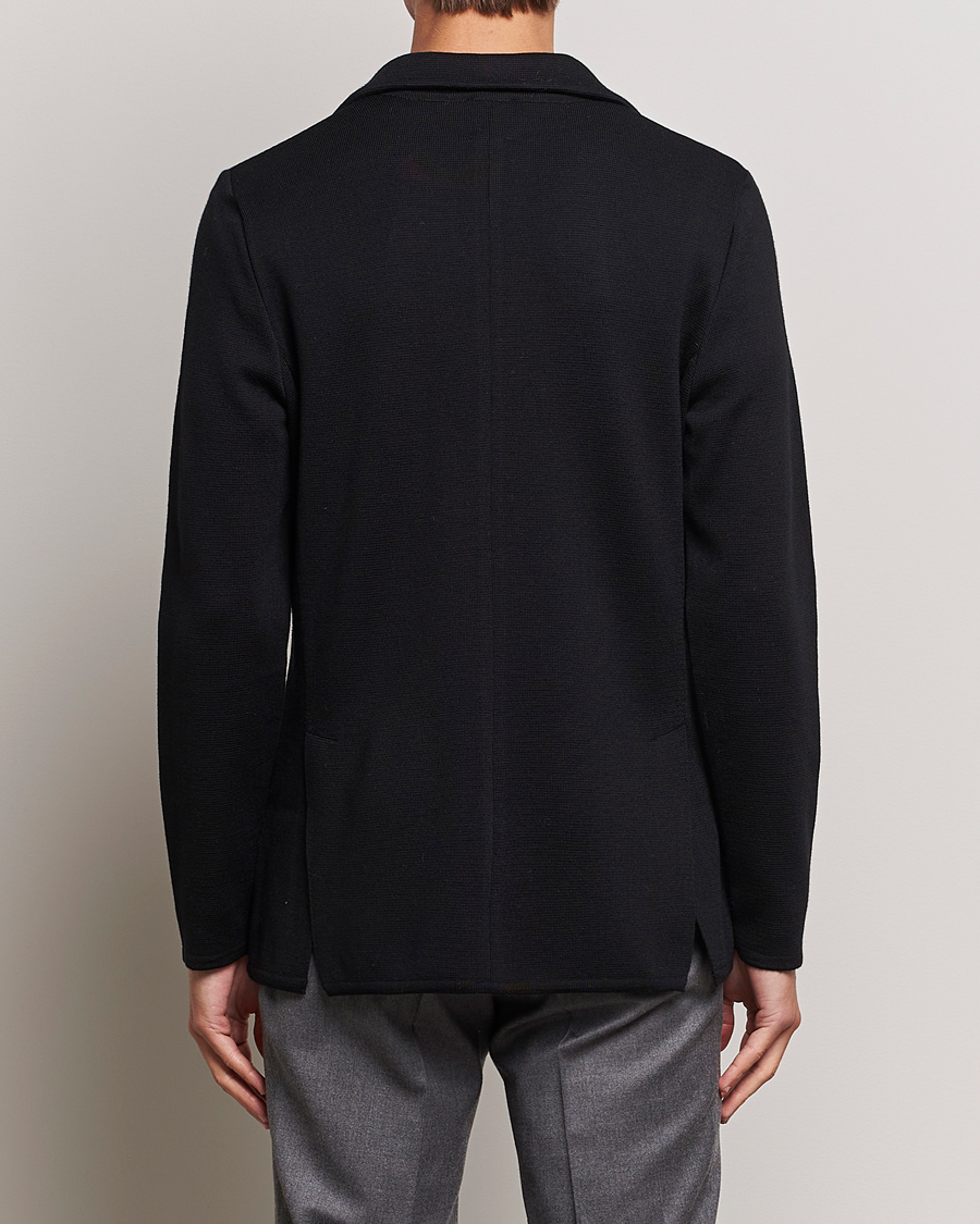 Mies | Pikkutakit | Stenströms | Milano Knitted Merino Blazer Black