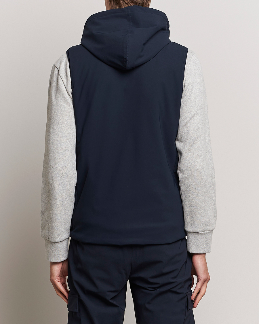 Mies | Takit | Stenströms | Active Jersey Leisure Hood Vest Navy