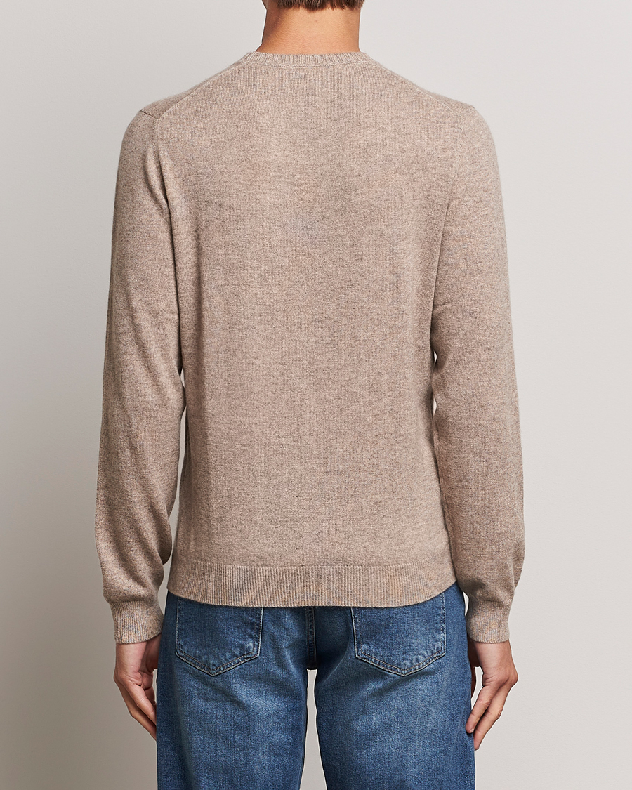 Mies | Puserot | Stenströms | Cashmere Crewneck Beige