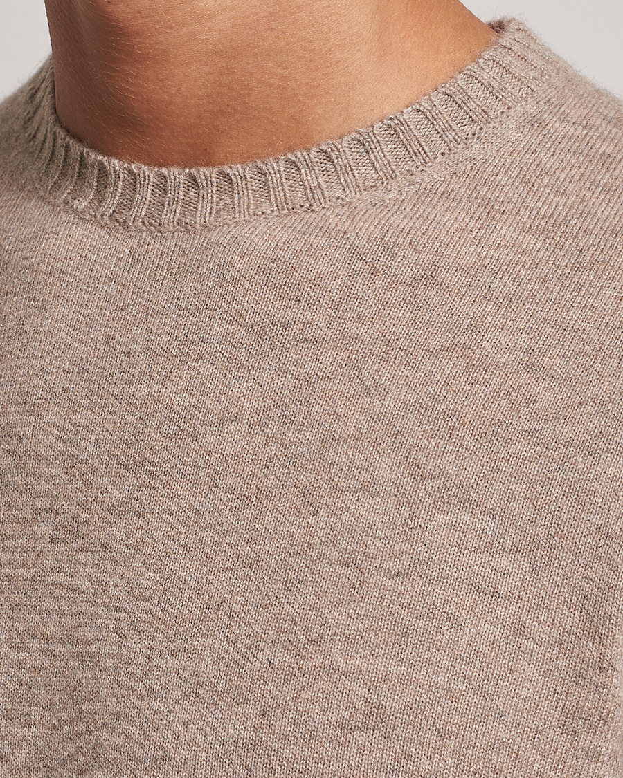 Mies | Puserot | Stenströms | Cashmere Crewneck Beige